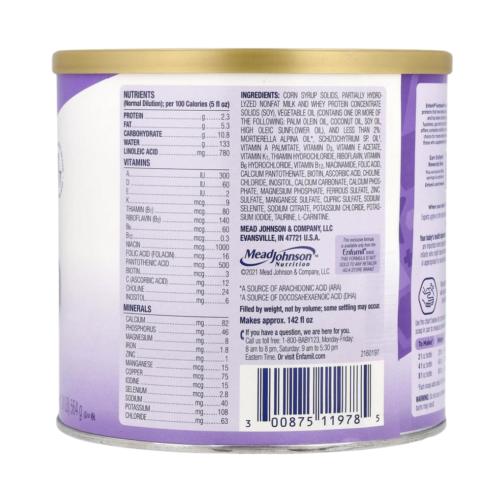 Enfamil Gentlease®, Infant Formula, 0-12 Months, 19.9 oz (564 g)