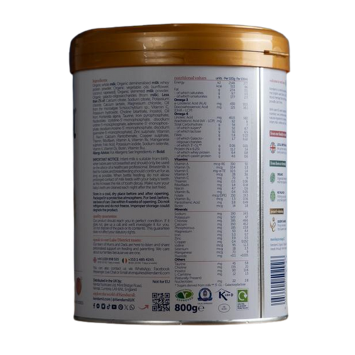 Kendamil Organic Stage 1 First Infant Milk Formula – 800g (4 pieces)